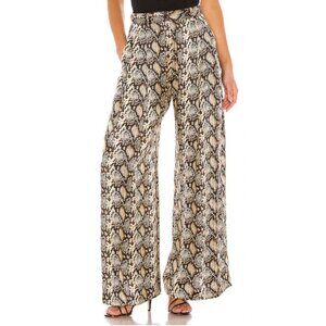 Nili Lotan Adalene Silk Snakeskin Pattern Pants. Women's Size 8. NWT